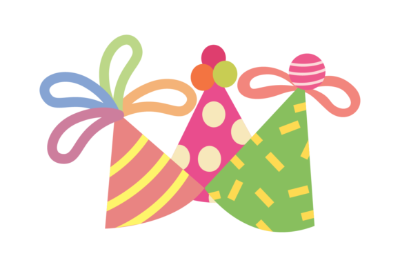 Birthday Party Element Hat SVG: Graphics for Crafts