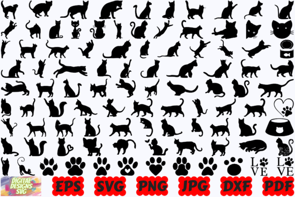 Cat SVG Animal SVG Farm Animal SVG for Crafts & Graphics