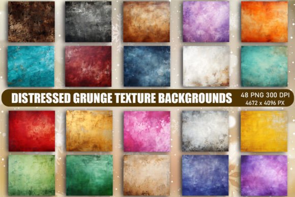Distressed Grunge Texture Backgrounds: Graphics for Editorial Grit