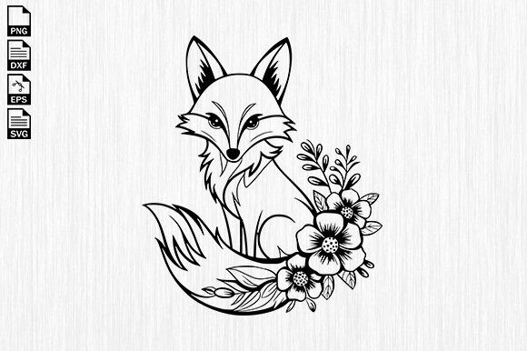 Floral Fox SVG: Graphics for Crafts & Creative Sellers