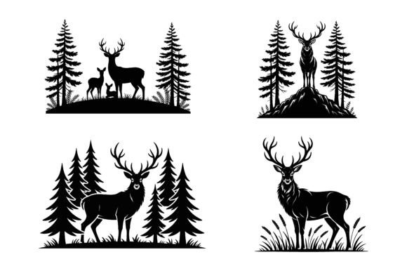 Forest Animal Silhouette Bundle: Graphics for Crafts & Branding