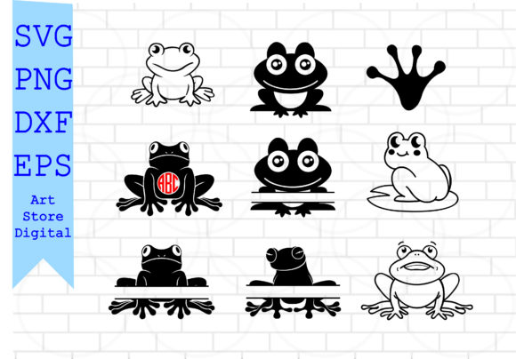 Frogs Clipart: Cute Frog SVG Files for Crafts & Graphics