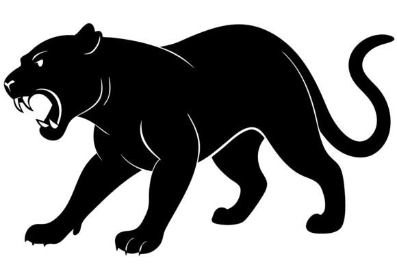 Panther Silhouette Image Vector SVG