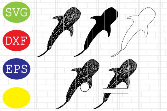 Whale Shark Cut Files: Graphics for Crafts & Creative Business